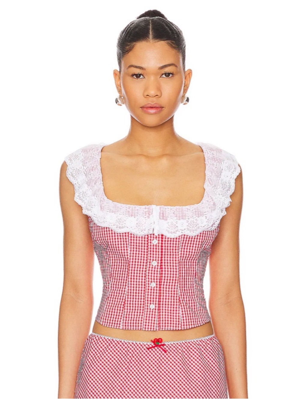 Guizio Paloma Lace Top